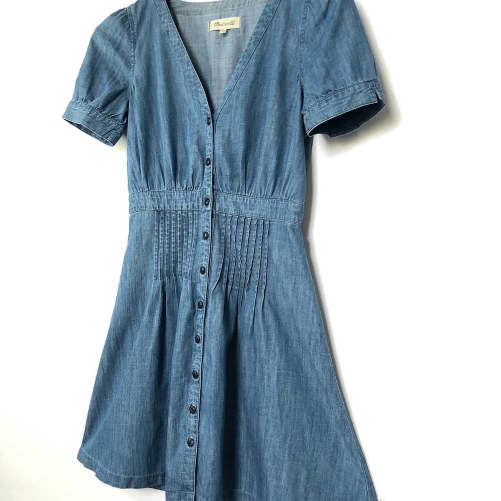 Madewell Denim Daylily Dress SZ 0 - Picture 14 of 15